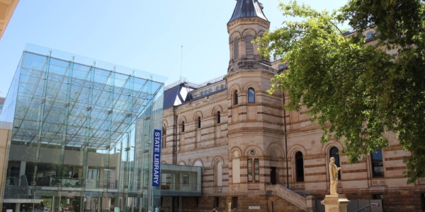 Exterior of state library of south australia